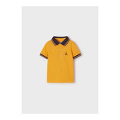 Mayoral Baby Boy Tangerine Embroidered Short Sleeved Polo